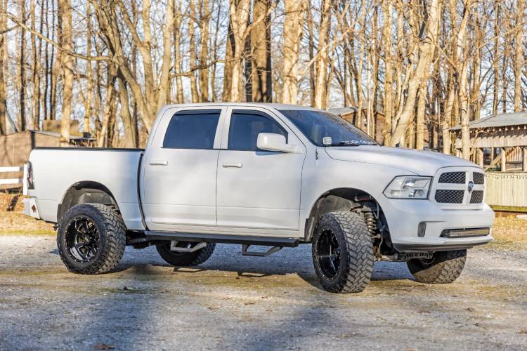 Load image into Gallery viewer, Rough Country | Dodge Ram 1500 / 2500 / 3500 Crew Cab 2WD / 4WD SRX2 Adjustable Aluminum Steps