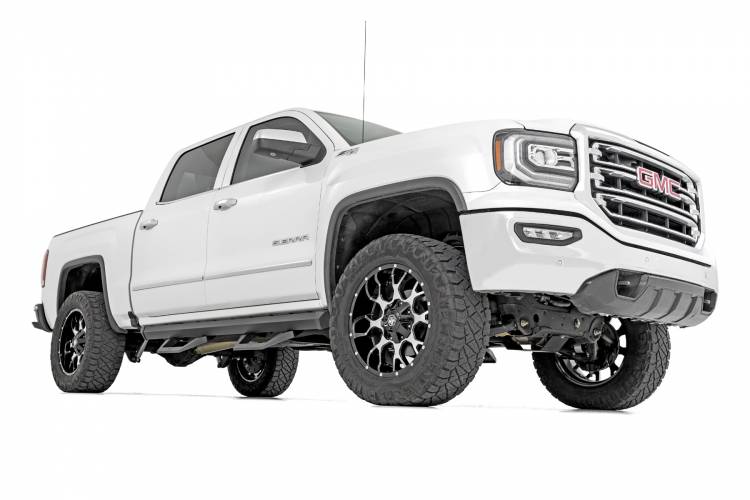 Load image into Gallery viewer, Rough Country | 2005-2023 Toyota Tacoma Double Cab 2WD / 4WD SRX2 Adjustable Aluminum Steps