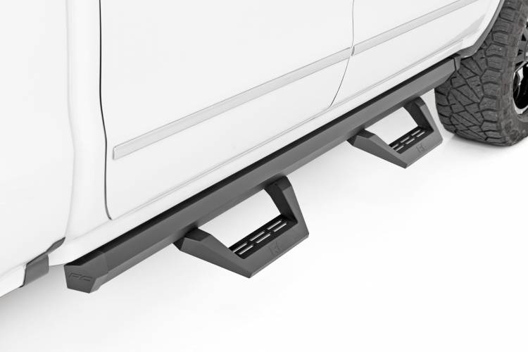 Load image into Gallery viewer, Rough Country | 2005-2023 Toyota Tacoma Double Cab 2WD / 4WD SRX2 Adjustable Aluminum Steps