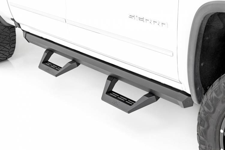 Load image into Gallery viewer, Rough Country | 2005-2023 Toyota Tacoma Double Cab 2WD / 4WD SRX2 Adjustable Aluminum Steps