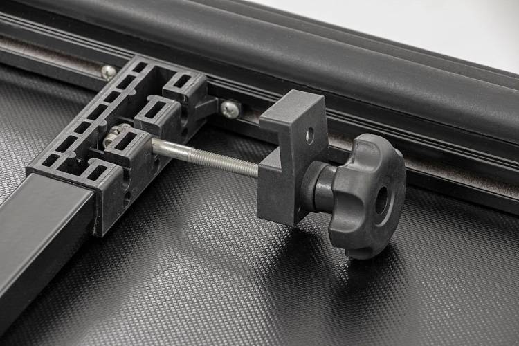 Load image into Gallery viewer, Rough Country | 2019-2024 Dodge Ram 1500 / 2021-2024 TRX Soft Tri-Fold Bed Cover - 5' 7 Inch Bed