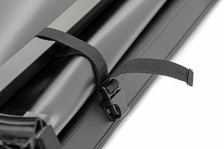 Load image into Gallery viewer, Rough Country | 2019-2024 Dodge Ram 1500 / 2021-2024 TRX Soft Tri-Fold Bed Cover - 5' 7 Inch Bed