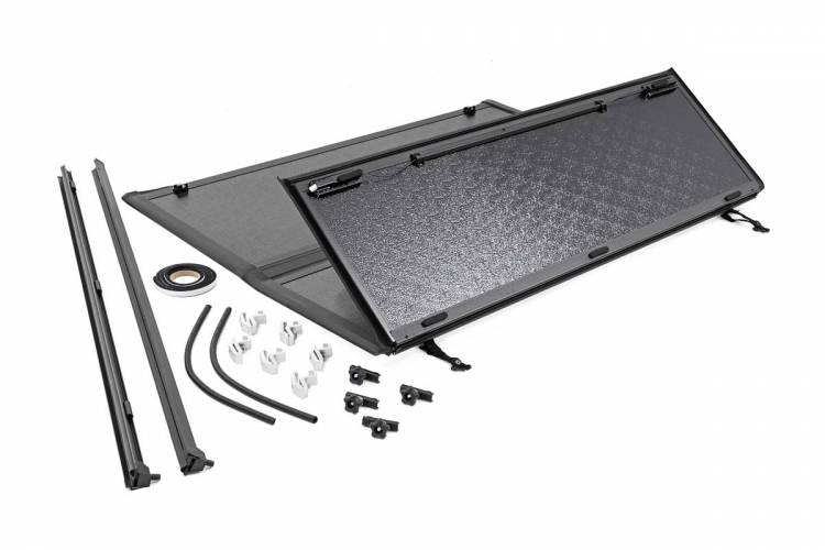 Load image into Gallery viewer, Rough Country | 2007-2021 Toyota Tundra Hard Low Profile Bed Cover - 5' 5 Inch Bed Without Cargo Management System