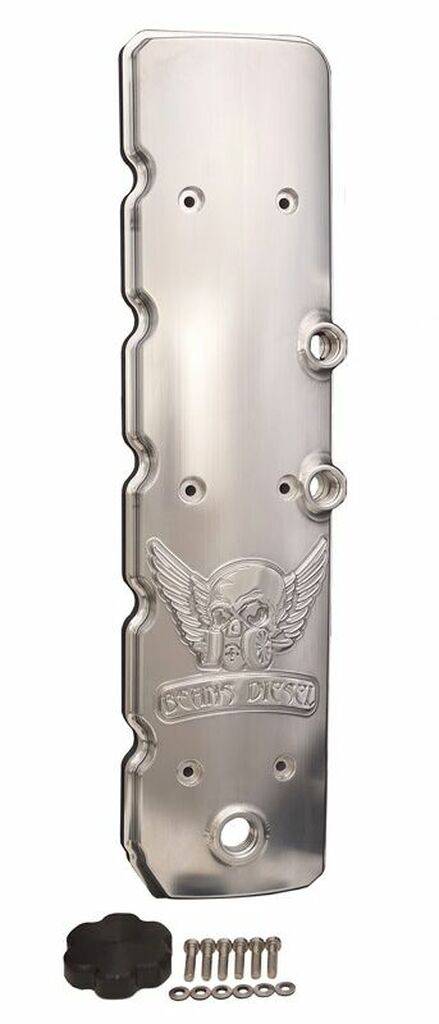 Load image into Gallery viewer, Beans Diesel | 2006 + 5.9 / 6.7 Cummins Aluminum Valve Cover With Dual CCV Outlets