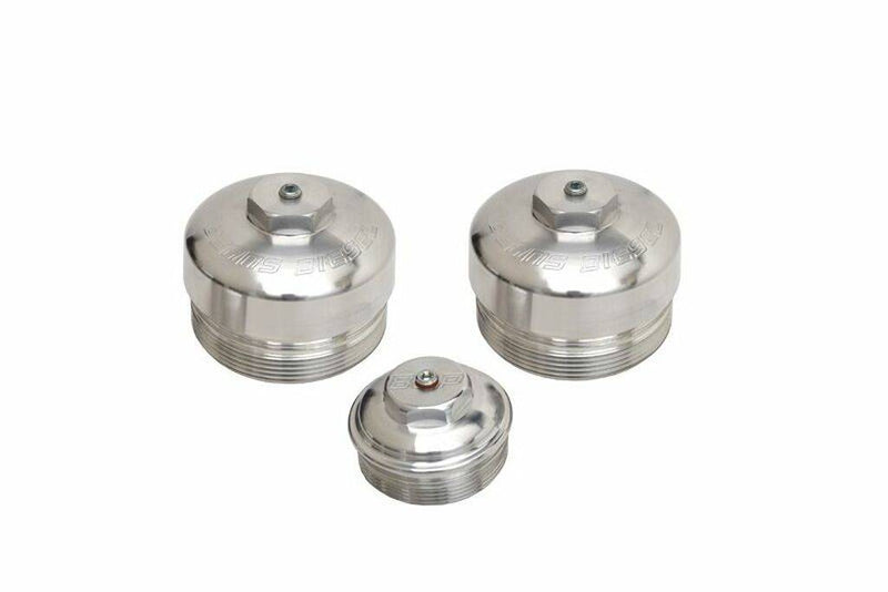 Load image into Gallery viewer, Beans Diesel | 6.0 Power Stroke Billet Oil / Fuel Filter Cap Kit