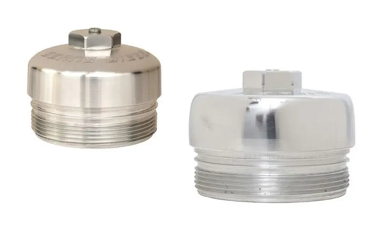 Load image into Gallery viewer, Beans Diesel | Bean Machine Billet 6.4L Power Stroke Upper Fuel Filter and Oil Filter Cap Kit