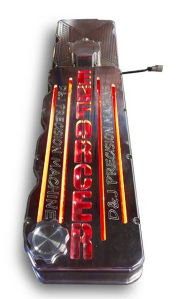 D&J Precision | 2006-2018 Dodge Ram Cummins Custom LED Billet Valve Cover *DISCONTINUED*
