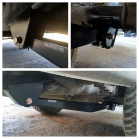 Patton Fabrication | 2003-2013 Dodge Ram 2500 / 2003-2018 3500 Long Travel Traction Bars | C-Bend