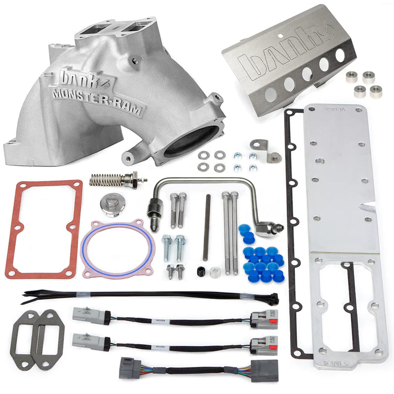 Load image into Gallery viewer, Banks Power | 2013-2018 Dodge Ram 6.7L Cummins Monster-Ram Intake System Gen-2 With Fuel Line - Natural With Heater System