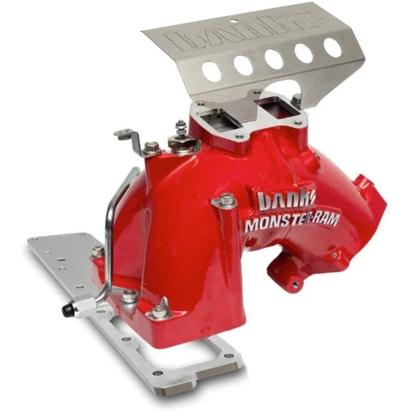 Load image into Gallery viewer, Banks Power | 2007.5-2012 Dodge Ram 6.7L Cummins Monster-Ram Intake System Gen-2 With Fuel Line - Red With Heater System