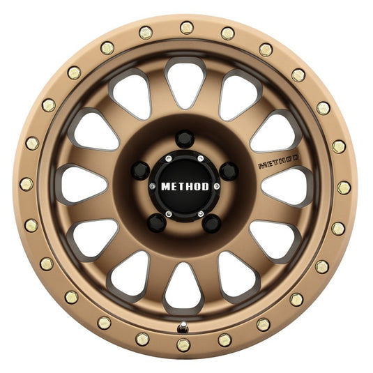 Method | MR304 Double Standard 17x8.5 0mm Offset 5x5.5 108mm CB Method | Bronze Wheel *DISCONTINUED*