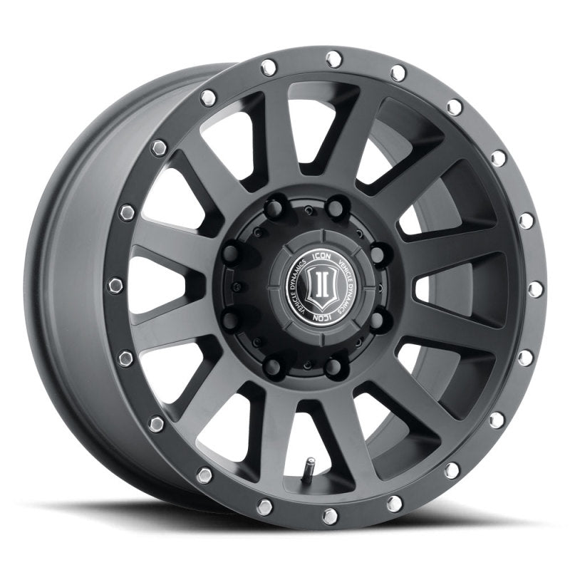 Load image into Gallery viewer, Icon Alloys Compression HD Sat Black - 18x9/8x180/12mm/5.5in BS