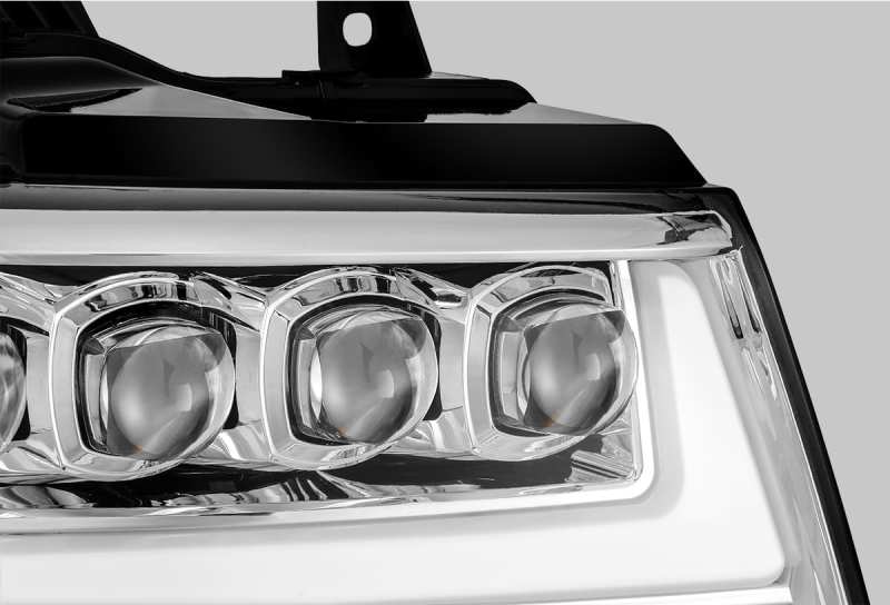 Load image into Gallery viewer, AlphaRex 07-13 Chevy Avalanche?NOVA LED Proj Headlights Plank Style Design Chrome w/Activ Light/DRL