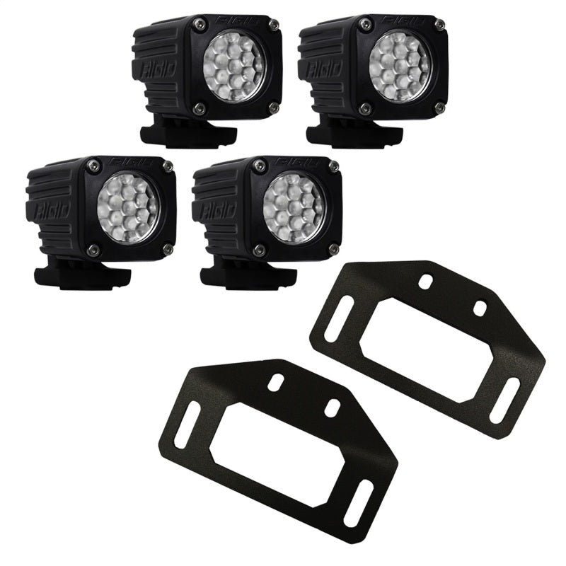 Load image into Gallery viewer, Rigid Industries | 2021+ Bronco Sport Overland Roof Rack Ignite Pod Light Mount Kit - Flood Beam