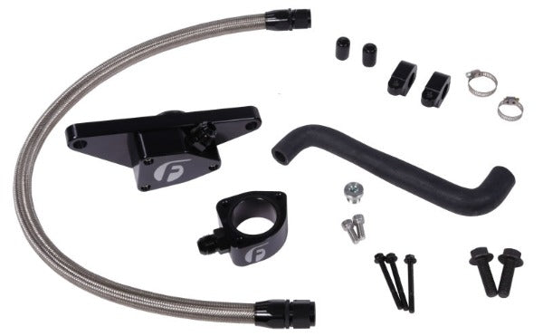 Load image into Gallery viewer, Fleece | 2006-2007 Dodge Ram 5.9 Cummins Auto Trans Coolant Bypass Kit With Stainless Steel Braided Line