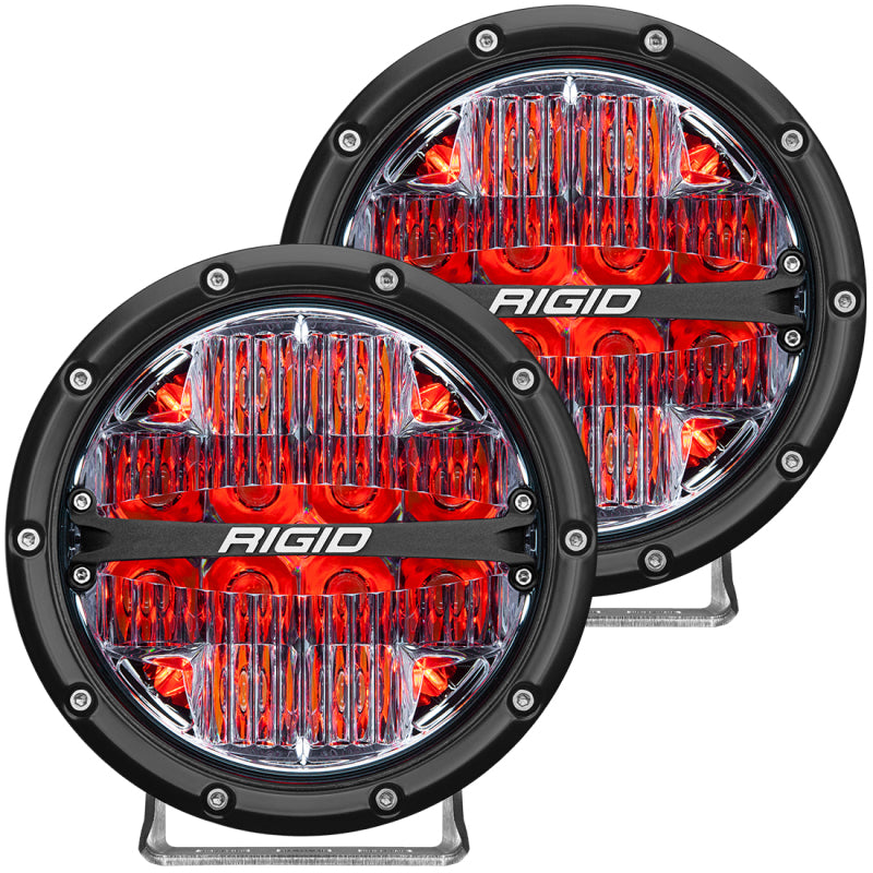 Load image into Gallery viewer, Rigid Industries | 360-Series 6 Inch LED Off-Road Drive Beam - Red Backlight (Pair)