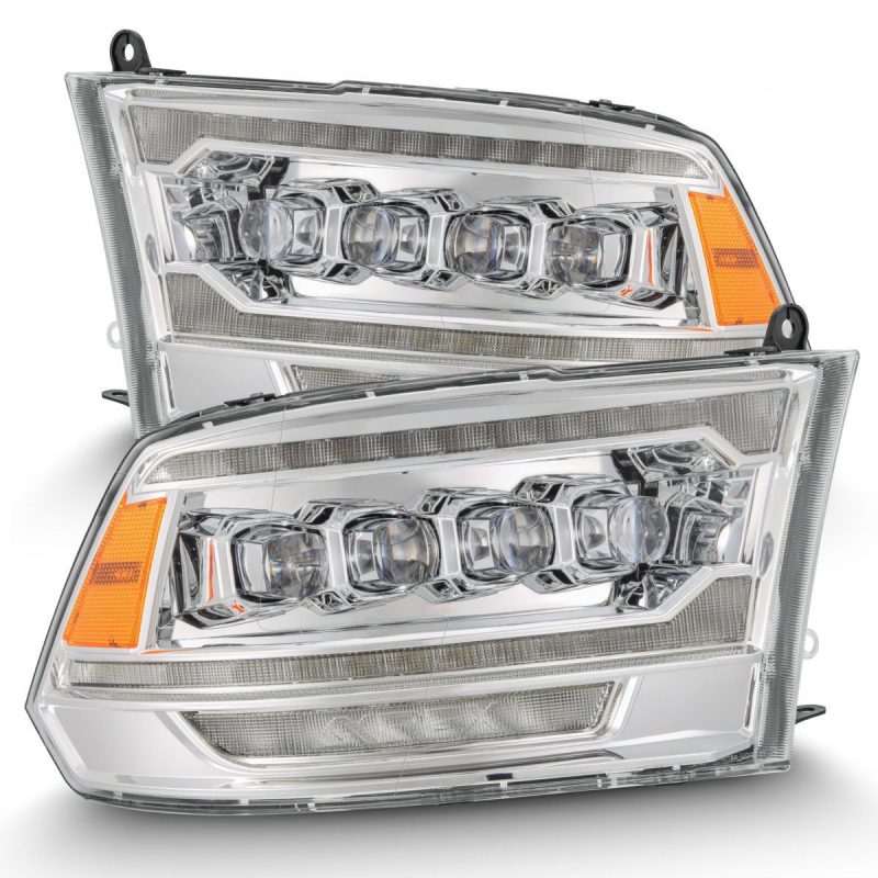 Load image into Gallery viewer, AlphaRex 09-18 Ram 2500 NOVA LED Proj Headlights Plank Style Chrome w/Activ Light/Seq Signal/DRL