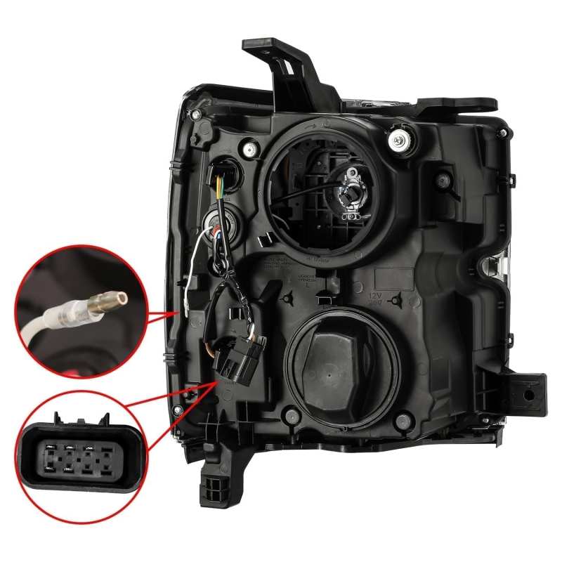 Load image into Gallery viewer, AlphaRex 15-19 Chevy 2500HD PRO-Series Proj Headlights Plank Jet Blk w/Activ Light/Seq Signal/DRL