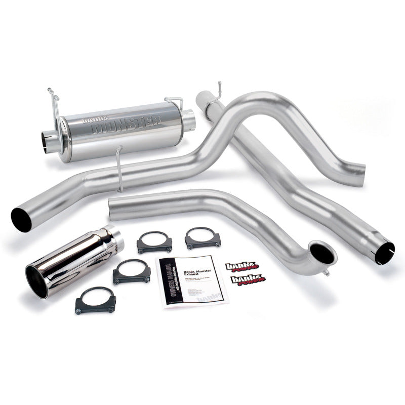 Load image into Gallery viewer, Banks Power | 2000-2003 Ford Excursion 7.3L Power Stroke Monster Exhaust System - SS Single Exhaust With Chrome Tip