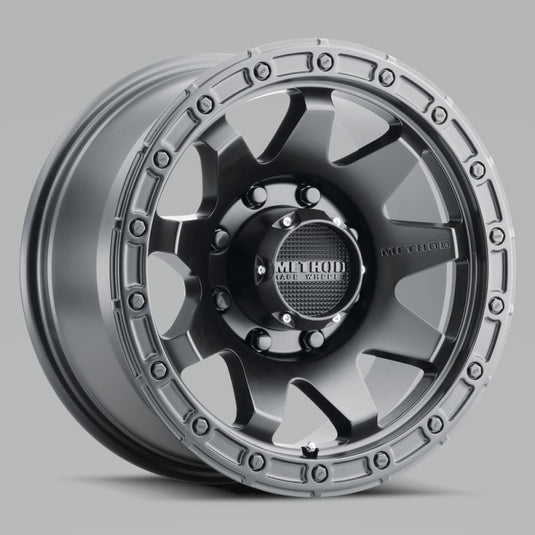 Method | MR317 20x9 +18mm Offset 8x6.5 130.81mm CB Matte Black Wheel