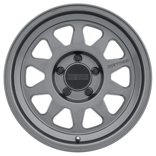 Method | MR316 17x8.5 0mm Offset 5x5 71.5mm CB Gloss Titanium Wheel *DISCONTINUED*