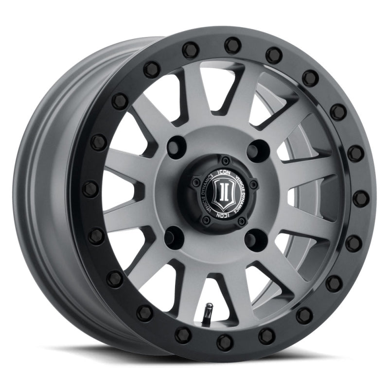 Load image into Gallery viewer, ICON Compression 15x7 4x136 38mm Offset 5+2 BS 111mm Bore Titanium Wheel