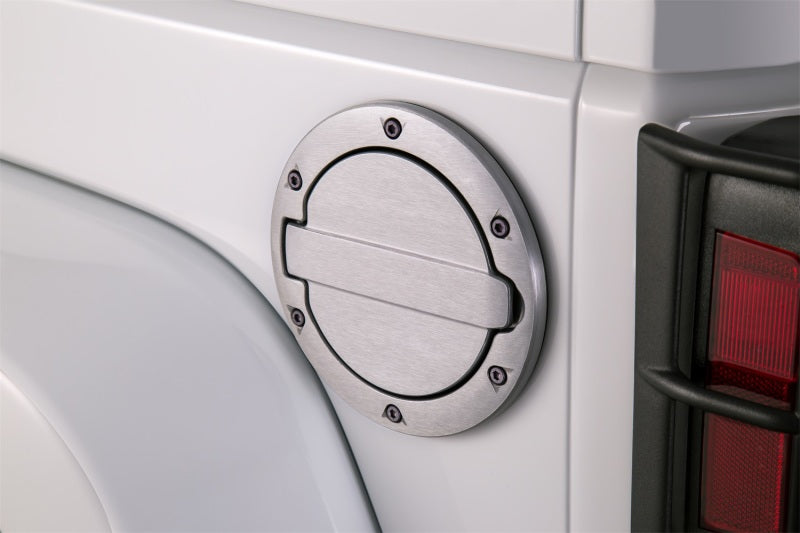 Load image into Gallery viewer, AMP Research | 2007-2018 Jeep Wrangler JK Fuel Door - Brushed