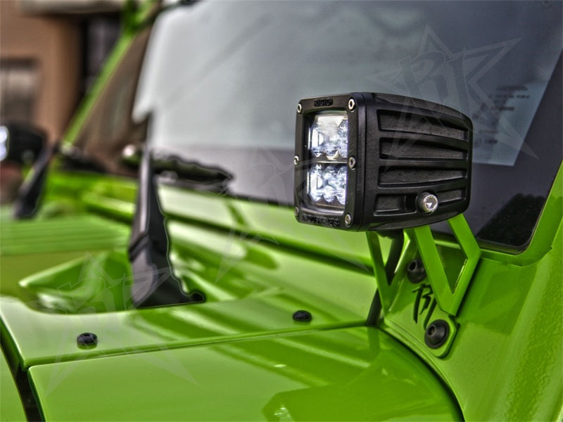 Load image into Gallery viewer, Rigid Industries | 2007-2018 Jeep Wrangler JK - A-Pillar Mount Kit - Mounts set of Dually/D2