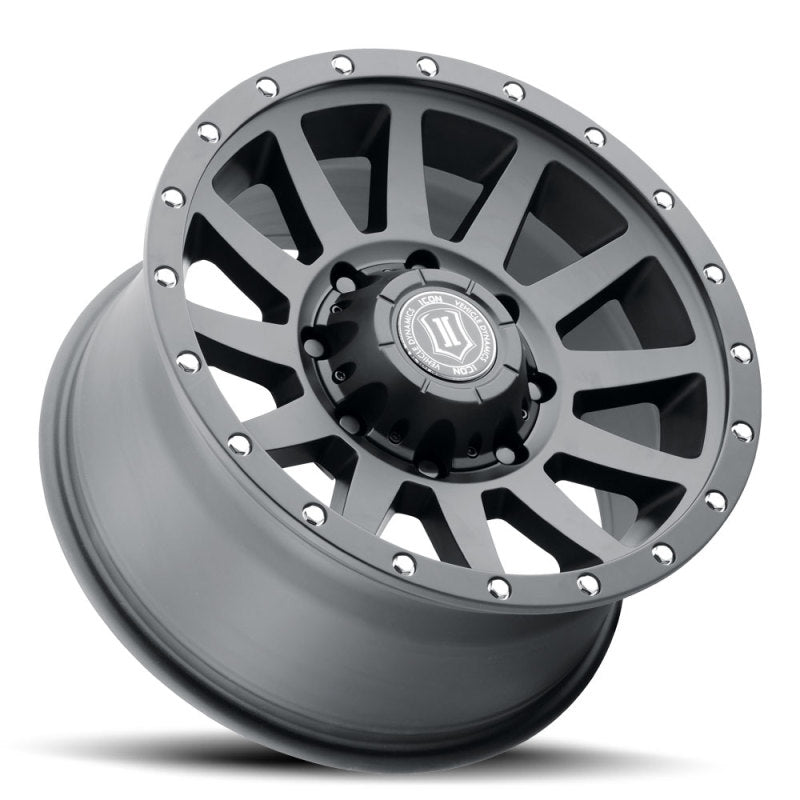Load image into Gallery viewer, Icon Alloys Compression HD Sat Black - 18x9/8x180/12mm/5.5in BS