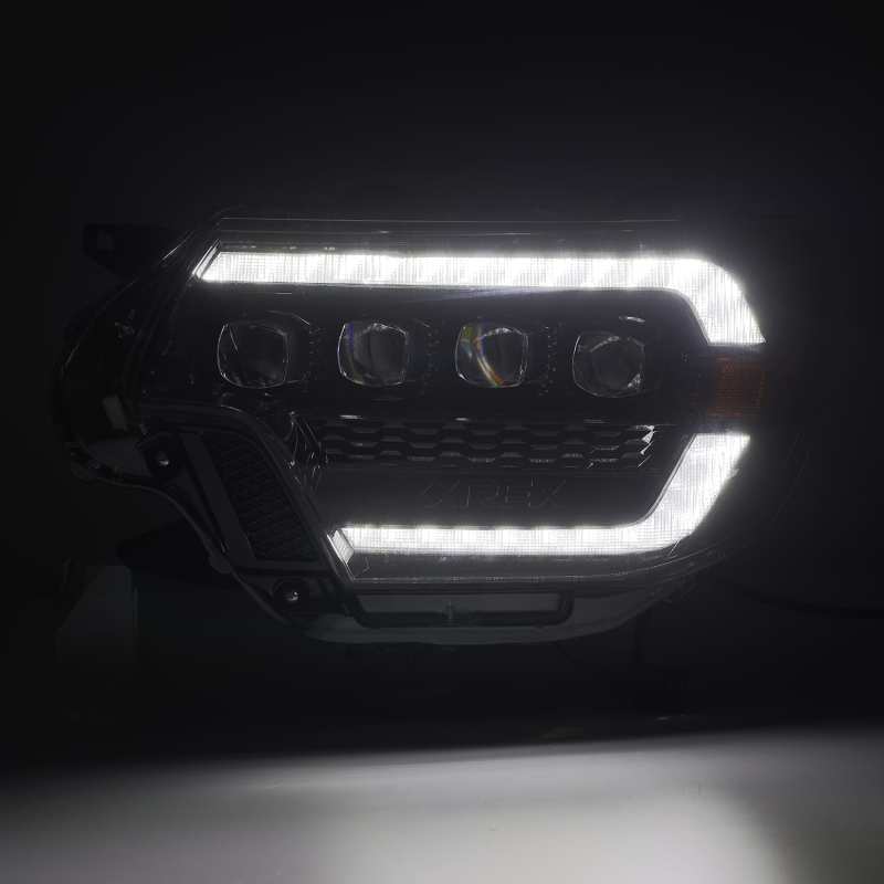 Load image into Gallery viewer, AlphaRex 12-15 Toyota NOVA LED Proj Headlights Plank Style Alpha Blk w/Activ Light/Seq Signal/DRL