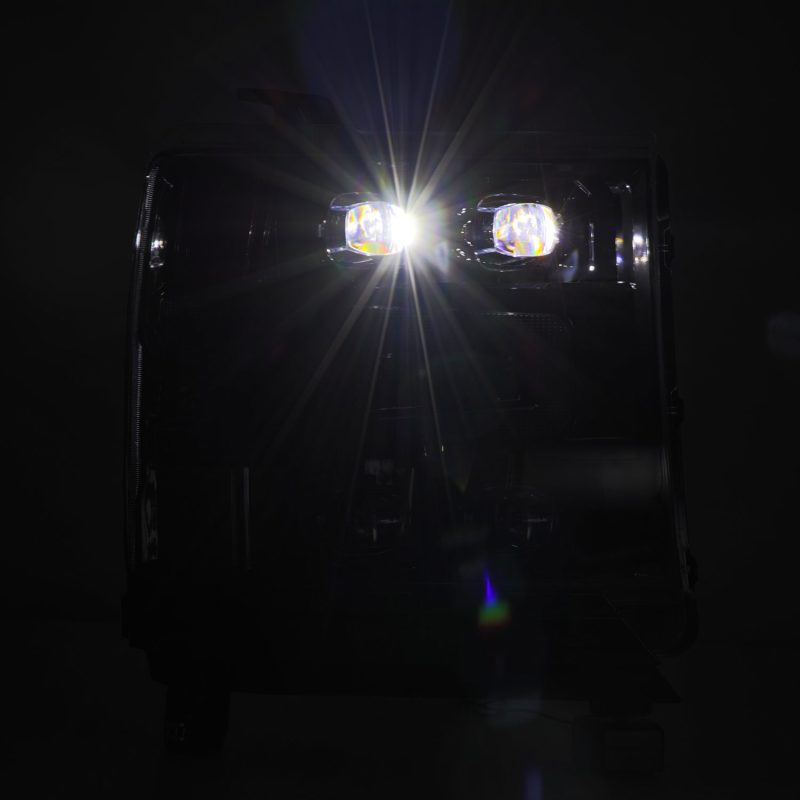 Load image into Gallery viewer, AlphaRex 16-18 Chevy 1500HD NOVA-Series LED Proj Headlights Alpha BLK w/Activ Light/Seq Signal & DRL