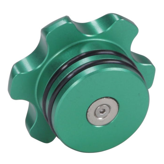 Fleece | 2013-2018 Dodge Ram 6.7L Cummins Green Anodized Billet Fuel Cap