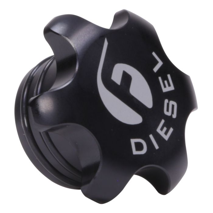 Load image into Gallery viewer, Fleece | 2013-2018 Dodge Ram 6.7L Cummins Black Anodized Billet Fuel Cap