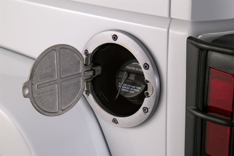 Load image into Gallery viewer, AMP Research | 2007-2018 Jeep Wrangler JK Fuel Door - Brushed