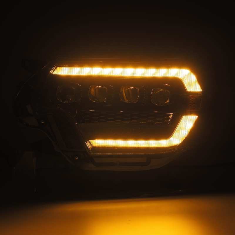 Load image into Gallery viewer, AlphaRex 12-15 Toyota NOVA LED Proj Headlights Plank Style Alpha Blk w/Activ Light/Seq Signal/DRL