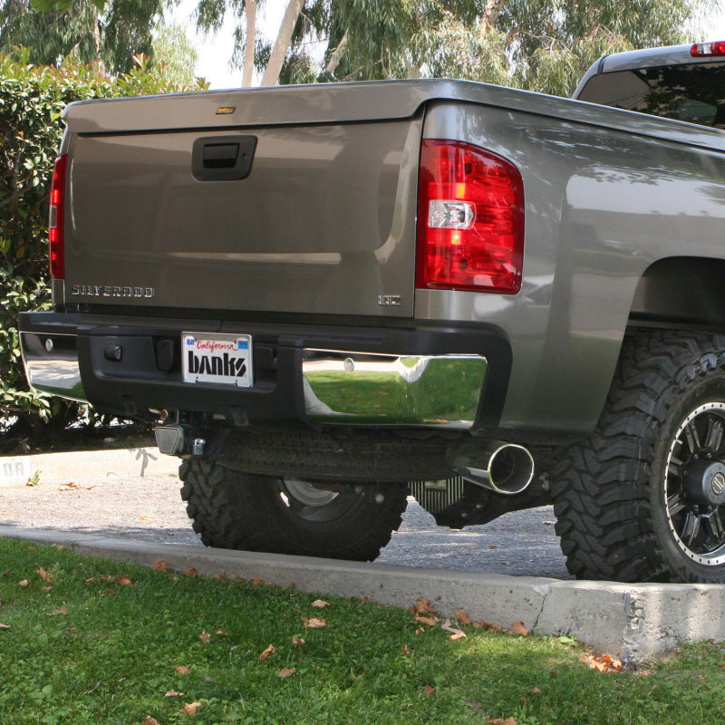 Load image into Gallery viewer, Banks Power | 2007.5-2010 GM 6.6L Duramax ECSB-CCLB Monster Exhaust System - 4 Inch SS Single Exhaust With Chrome Tip *DISCONTINUED*