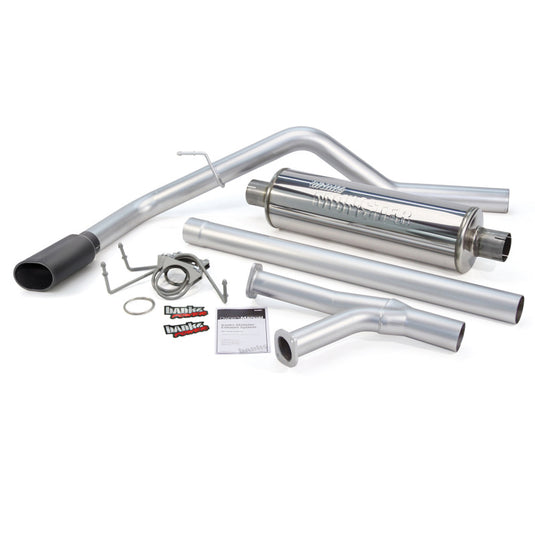 Banks Power | 2009-2019 Toyota Tundra 4.6L / 5.7L DCMB / CMSB Monster Exhaust System - SS Single Exhaust With Black Tip