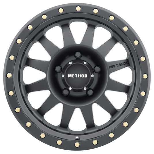 Method | MR304 Double Standard 17x8.5 0mm Offset 5x5.5 108mm CB Matte Black Wheel