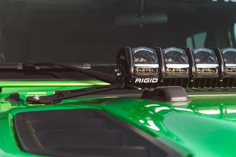 Load image into Gallery viewer, Rigid Industries | 2018 Jeep Wrangler JL - Hood Mount Kit - Mounts 20in Adapt Series