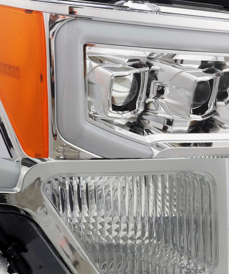 Load image into Gallery viewer, AlphaRex 09-14 Ford F-150 PRO-Series Projector Headlights Plank Style Chrm w/Activ Light/Seq Signal