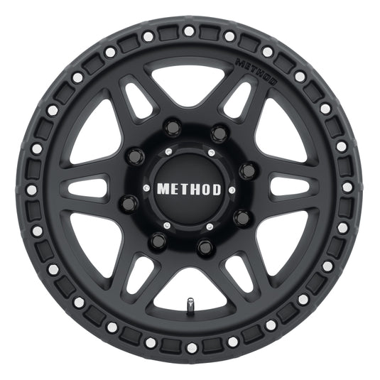 Method | MR312 17x8.5 0mm Offset 8x6.5 130.81mm CB Matte Black Wheel