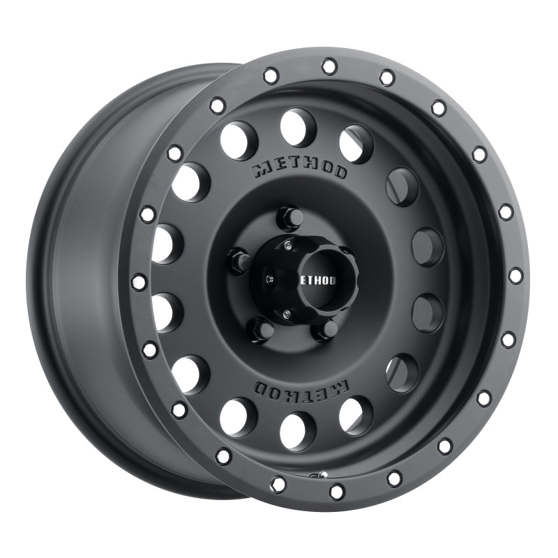 Load image into Gallery viewer, Method | MR307 Hole 17x8.5 0mm Offset 5x5 94mm CB Matte Black Wheel