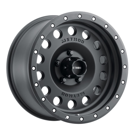Method | MR307 Hole 17x8.5 0mm Offset 5x5 94mm CB Matte Black Wheel