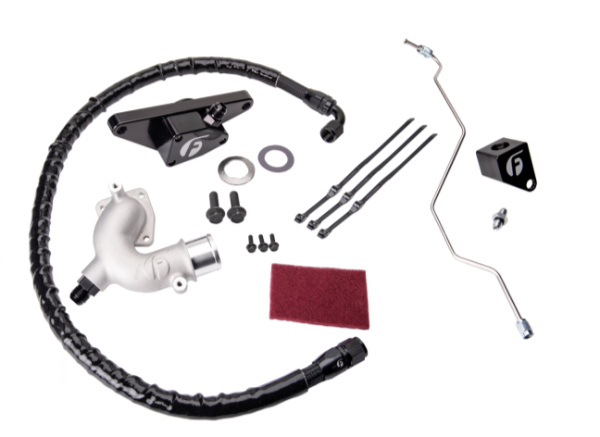 Load image into Gallery viewer, Fleece | 2007.5-2012 Dodge Ram 6.7 Cummins Coolant Bypass Kit - Black