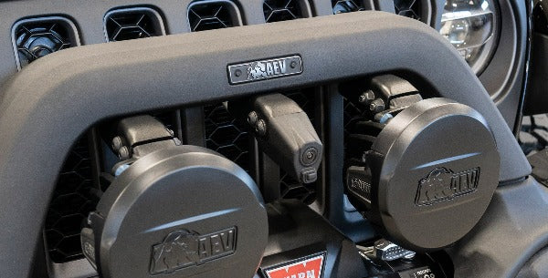 Load image into Gallery viewer, AEV Conversions | Jeep Wrangler JL / Gladiator JT Front Trail Camera Relocation Kit For RX / EX Front Bumper