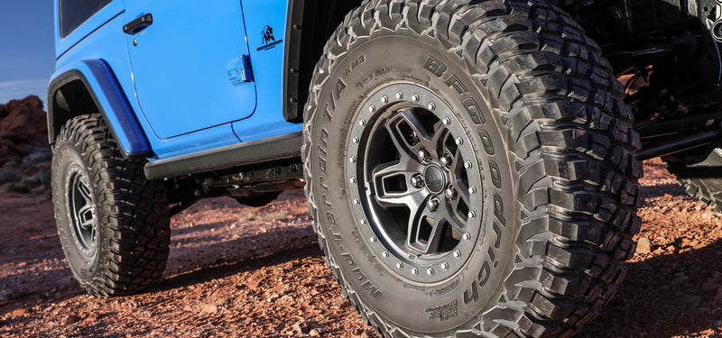 Load image into Gallery viewer, AEV Conversions | Jeep Wrangler JL / Gladiator JT Borah Dualsport Wheel - Satin Black
