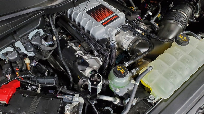 Load image into Gallery viewer, J&amp;L 23-25 Ford F-150 Raptor R Oil Separator 3.0 Passenger Side - Clear Anodized
