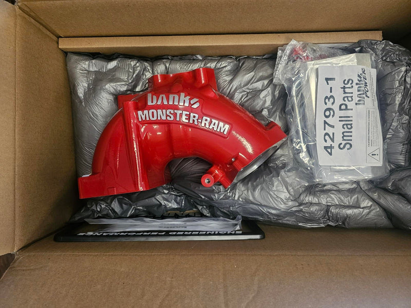 Load image into Gallery viewer, Banks Power | 2013-2018 Dodge Ram 6.7L Cummins Monster-Ram Intake System Gen-2 With Fuel Line - Red With Heater System *OPEN BOX*
