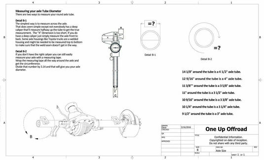 S&B | 3.5 & 4 Inch Axle Weld-On Under Axle Bar Mount