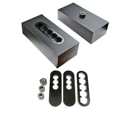 S&B | 1-7/8 Inch Billet Steel 2.5 Degree Lift Block Kit